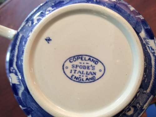 COPELAND SPODE'S 'ITALIAN' SOUP CUP AND SAUCER
