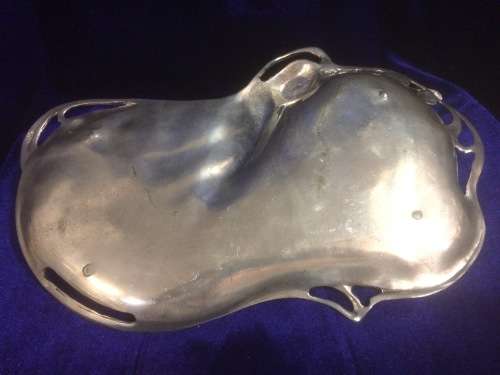 FRENCH ART NOUVEAU ETAIN PEWTER TRAY