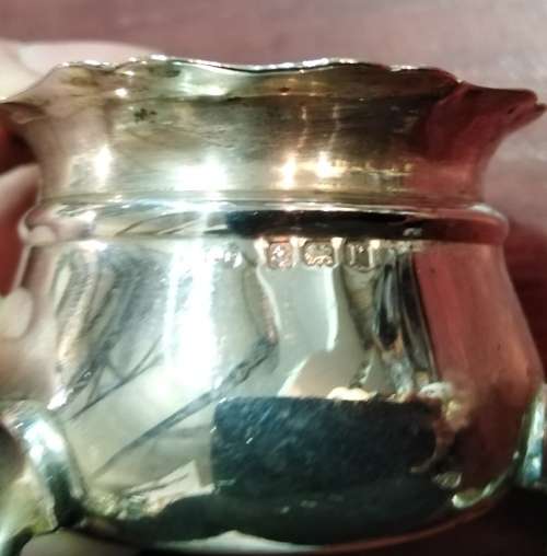 PAIR STERLING SILVER SALTS B'HAM 1916