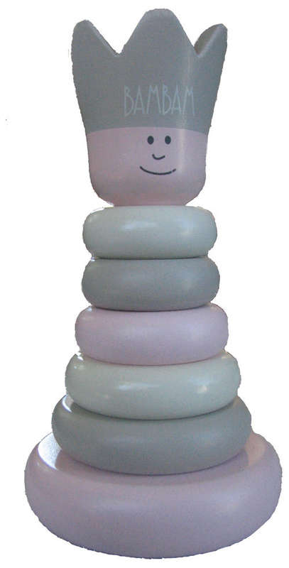 BEAUTIFUL WOODEN RING TOWER - By Bam Bam - HUGE DISCOUNT