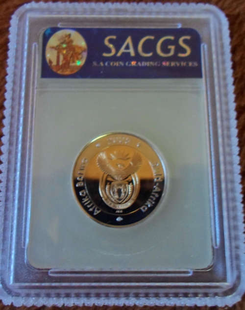 4 x Nelson Mandela R5 2008 90th Birthday 2 x  R5's in a Case Plus an MS66 and an MS 65 .
