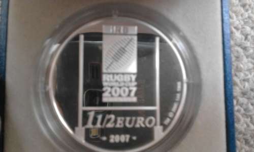 2007 Rugby world cup silver token