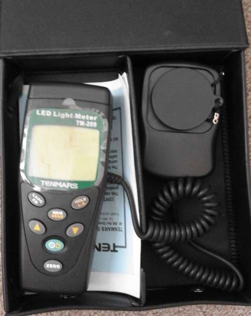Ten mars led light meter