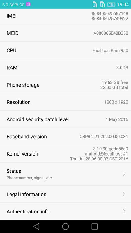 Huawei Mate 8 NXT - CL00 32GB ROM 3GB RAM 16MP