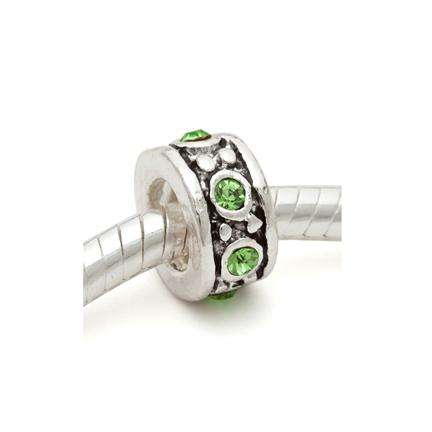 New Charm for Pandora Style/European Bracelet - Light Green Stone