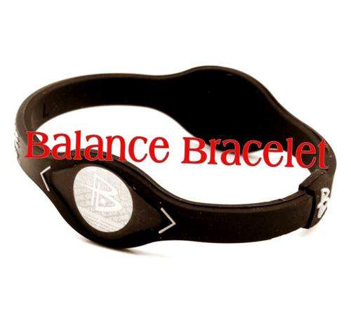 Balance Bracelet Grey with White lettering - M (19cm)