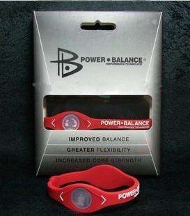 POWER BALANCE BRACELET 16cm(XS) RED WITH WHITE LETTERING