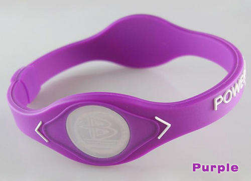 ***Free Shipping*** CRAZY PRICE ON POWER BALANCE BRACELET 17.50cm (S) PURPLE WITH WHITE LETTERING