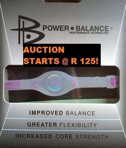***Free Shipping*** TRANSPARENT POWER BALANCE BRACELET 17.5CM (S) TRANSPARENT WITH PURPLE LETTERING