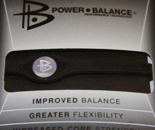 POWER BALANCE BRACELET 20.5CM (L) BLACK WITH BLACK LETTERING