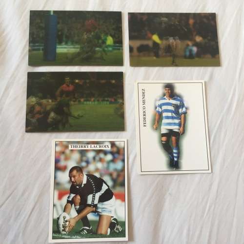 5 Rare Rugby Cards including 3 Hologram cards from 1999 World Cup