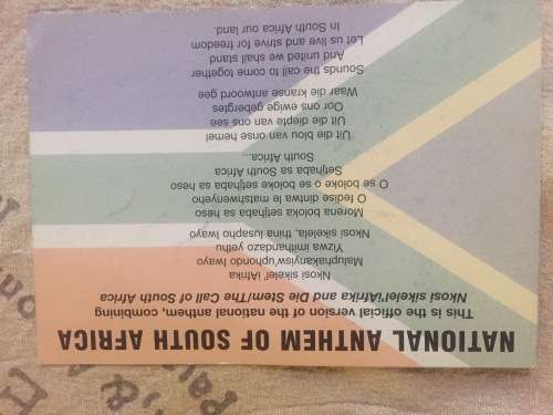 5 Springbok Rugby Players Autographs incl Bakkies Botha, Schalk Burger and Joe van Niekerk