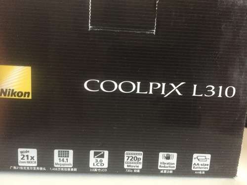 50% save: Brand New Nikon Coolpix L310 Digital Camera with A Brand New Carry Bag