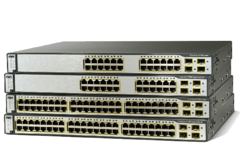 CISCO Catalyst WS-C3750-48TS-E V05 48-Port Switch