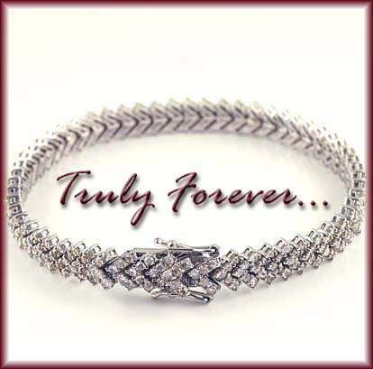R68 000 REAL 5.00CT  DIAMOND TENNIS BRACELET IN WHITE GOLD