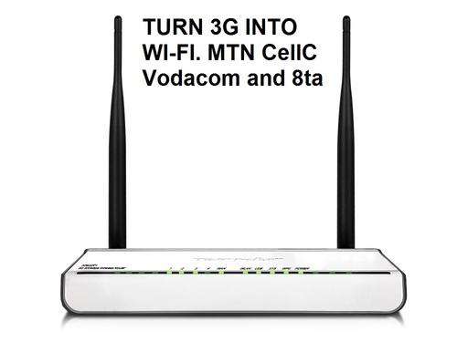 300Mbps Tenda 3G wireless router.TURN YOUR VODACOM, MTN, CELL C USB MODEM INTO WI-FI AT 2x THE SPEED