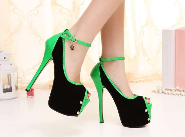 High heel peeptoe pumps 14cm (size 2.5 - 6)