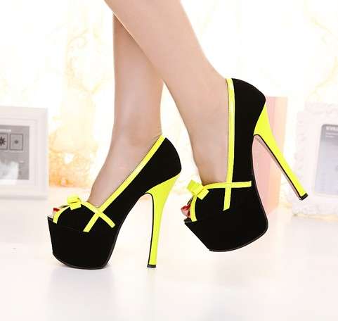 High heel peeptoe pumps 14cm (size 2.5 - 6)