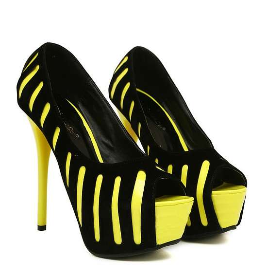 High heel Peep toe Pumps 14cm (Size 2,5 - 6)