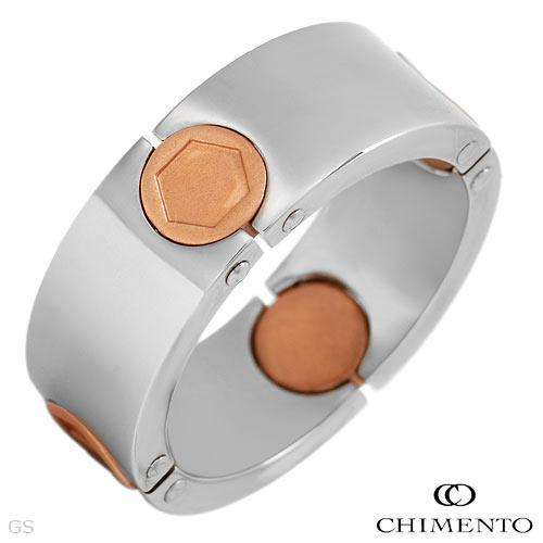 CHIMENTO UOMO Made in Italy Pleasant Brand New Gentlemens Ring Beautifully Designed in Aluminium and