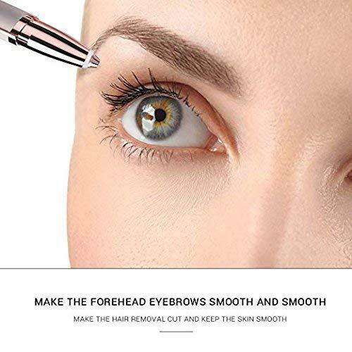 Painless Eyebrow Hair Remover Portable Eyebrow Trimmer Razor Lipstick-Sized Eyebrow Epilator