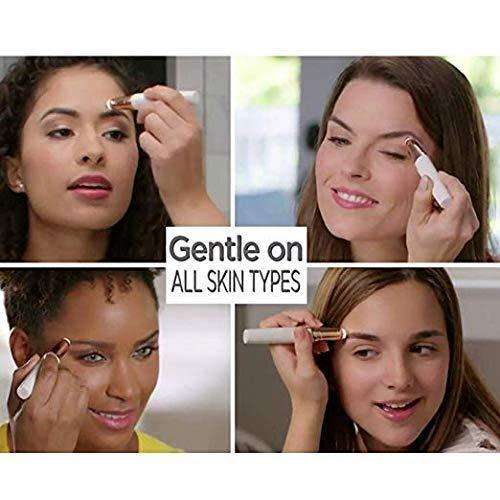 Painless Eyebrow Hair Remover Portable Eyebrow Trimmer Razor Lipstick-Sized Eyebrow Epilator