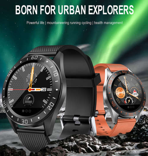 Smart Watch Fashion Heart Rate Blood Pressure Sleep Monitor Weather Forecast-Green