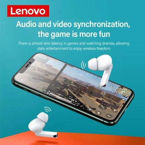 Lenovo XT90 NC TWS bluetooth 5.0 Earphone Low Latency HiFi Bass Waterproof Sport Gaming Headphones