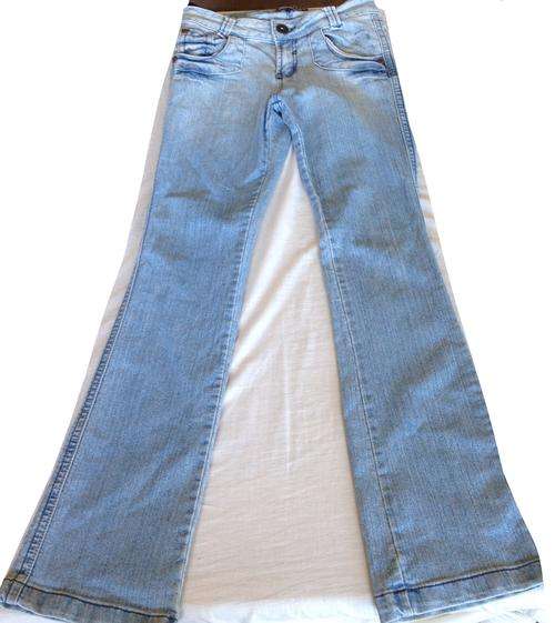 Sale Ladies Light Blue Straight Leg Jeans With Flare Size 32
