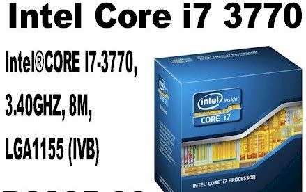 Intel Core i7 3770 @ 3.40Ghz CPU, [4 Cores; 8 Threads][ 8mb SmartCache]    (GAMERS BARGAIN!!!)
