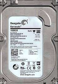 1000GB SEAGATE Barracuda hard drive, SATA 6gb/s, 7200RPM, 64MB CACHE