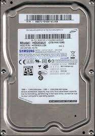 2000GB (2TB) Samsung hard drive, SATA 3gb/s, 5400RPM, 32MB CACHE