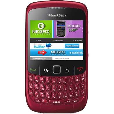 RED BLACKBERRY CURVE 8520