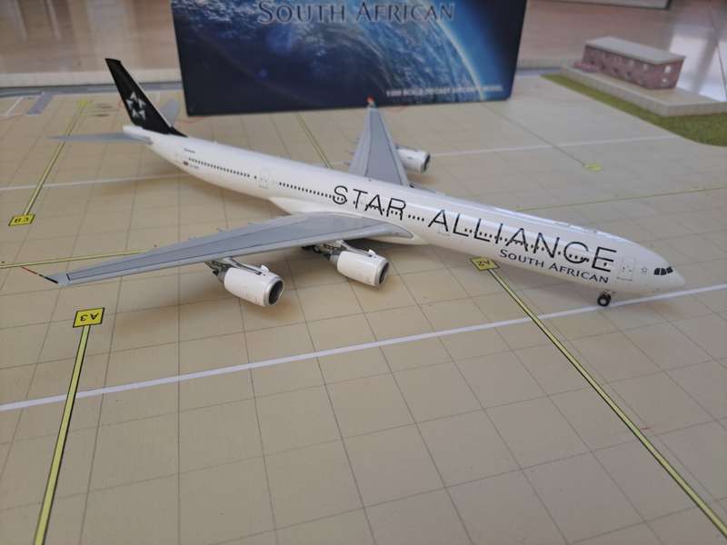 South African Airways (SAA) A340-600 Diecast Model | JC Wings | 1:200 Scale