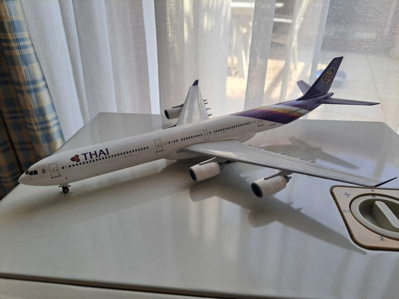 Thai A340-600 Plastic Model | Skymarks | 1:200 Scale