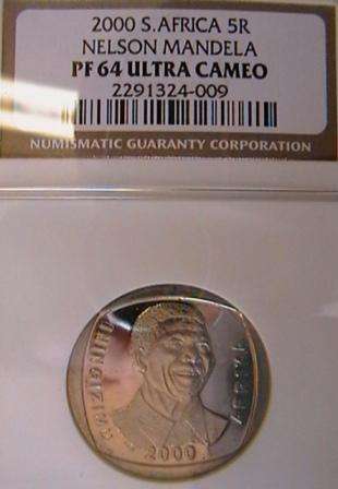 #### NELSON MANDELA 2000 - R5 PF 64 - ULTRA CAMEO - NOW AT A CRAZZZY R1 START ####