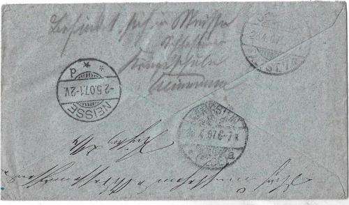 GORDONS BAY 1907 to Germany 2 and 1/2d rate