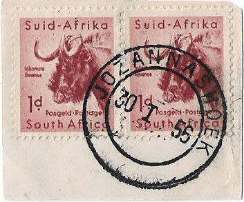JOZANNAHOEK 1956 Postal agent near Sterkstroom Transkei