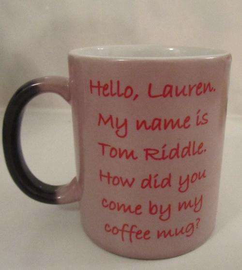 Customized Harry Potter heat colour change mug - have your own name put on