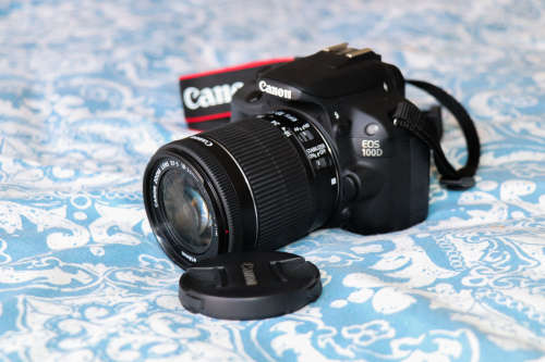 Canon 100D with 18-55mm EF-S lens