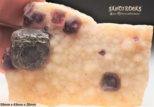 Fluorite and Chalcedony, Orange River, South Africa