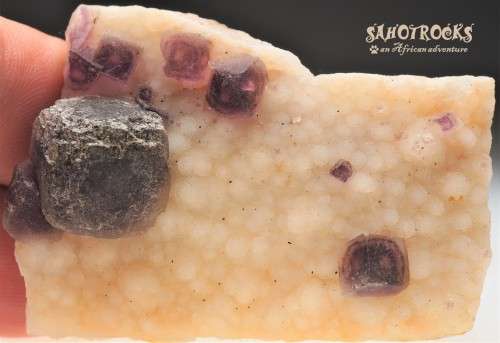Fluorite and Chalcedony, Orange River, South Africa