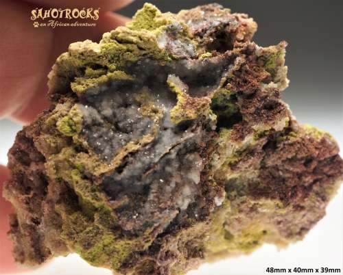 Dufftite, Calcite - Tsumeb, Namibia