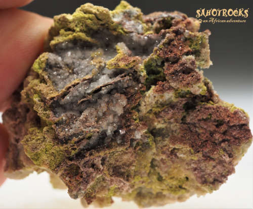 Dufftite, Calcite - Tsumeb, Namibia