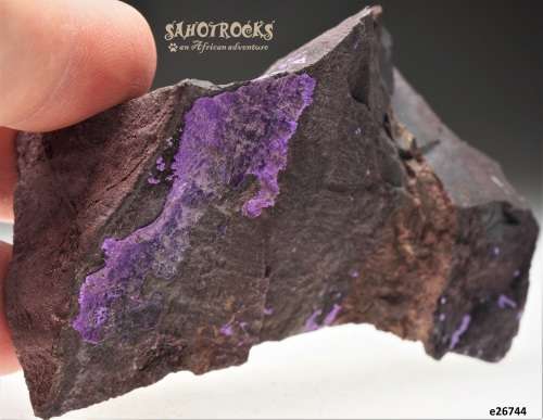 Sugilite fibrous (Cybelene, Luvulite, Royal Azel)- Nchwaning II Mine, Kalahari, South Africa