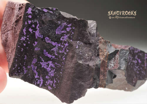 Sugilite fibrous (Cybelene, Luvulite, Royal Azel)- Nchwaning II Mine, Kalahari, South Africa