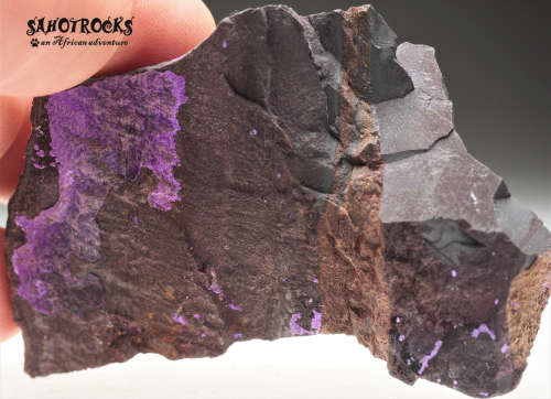 Sugilite fibrous (Cybelene, Luvulite, Royal Azel)- Nchwaning II Mine, Kalahari, South Africa