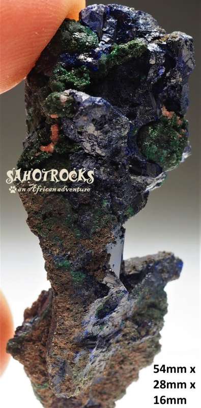 Azurite Malachite - Tsumeb Mine, Namibia