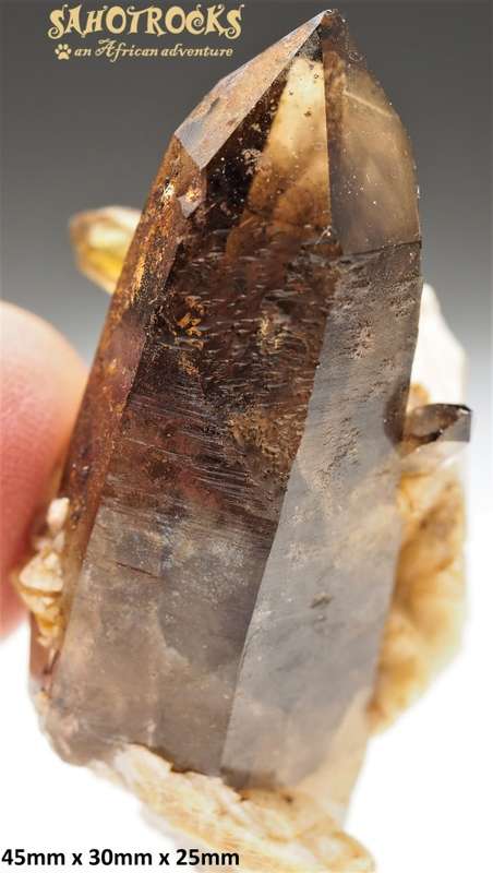 Lemurian Seed Crystal Wand - Quartz, A-Feldspar - Mount Malosa, Malawi