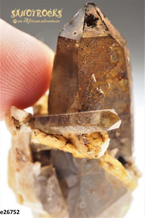 Lemurian Seed Crystal Wand - Quartz, A-Feldspar - Mount Malosa, Malawi
